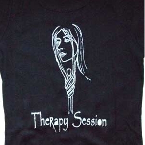Therapy Session t-shirt (tangled design)